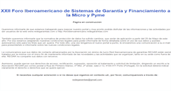 Desktop Screenshot of foroiberoamericano.redegarantias.com